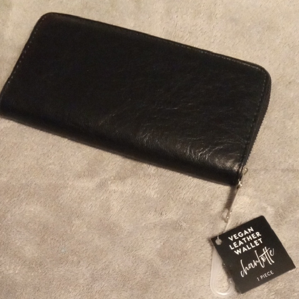 Black Vegan Leather Wallet